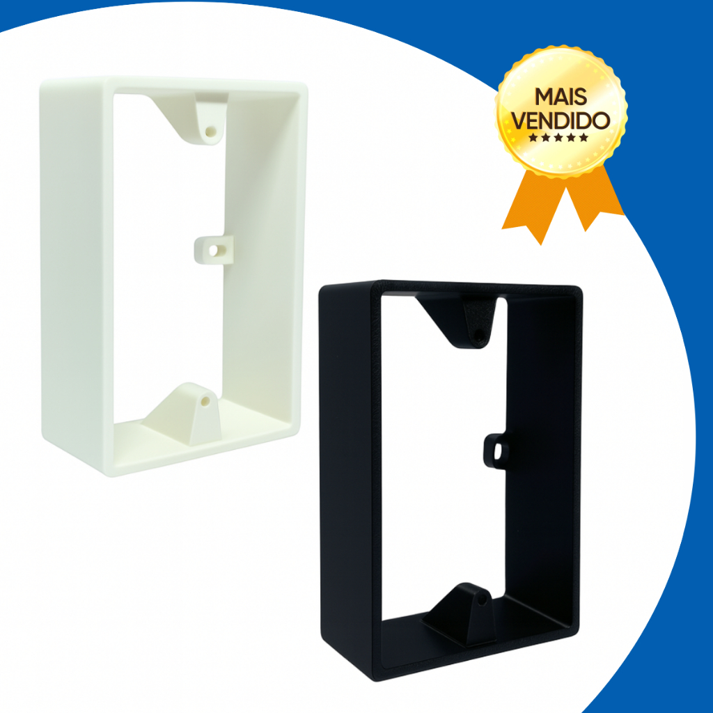 Caixa de Sobrepor 4x2 Adaptador para Interruptor Inteligente Smart Sistema X