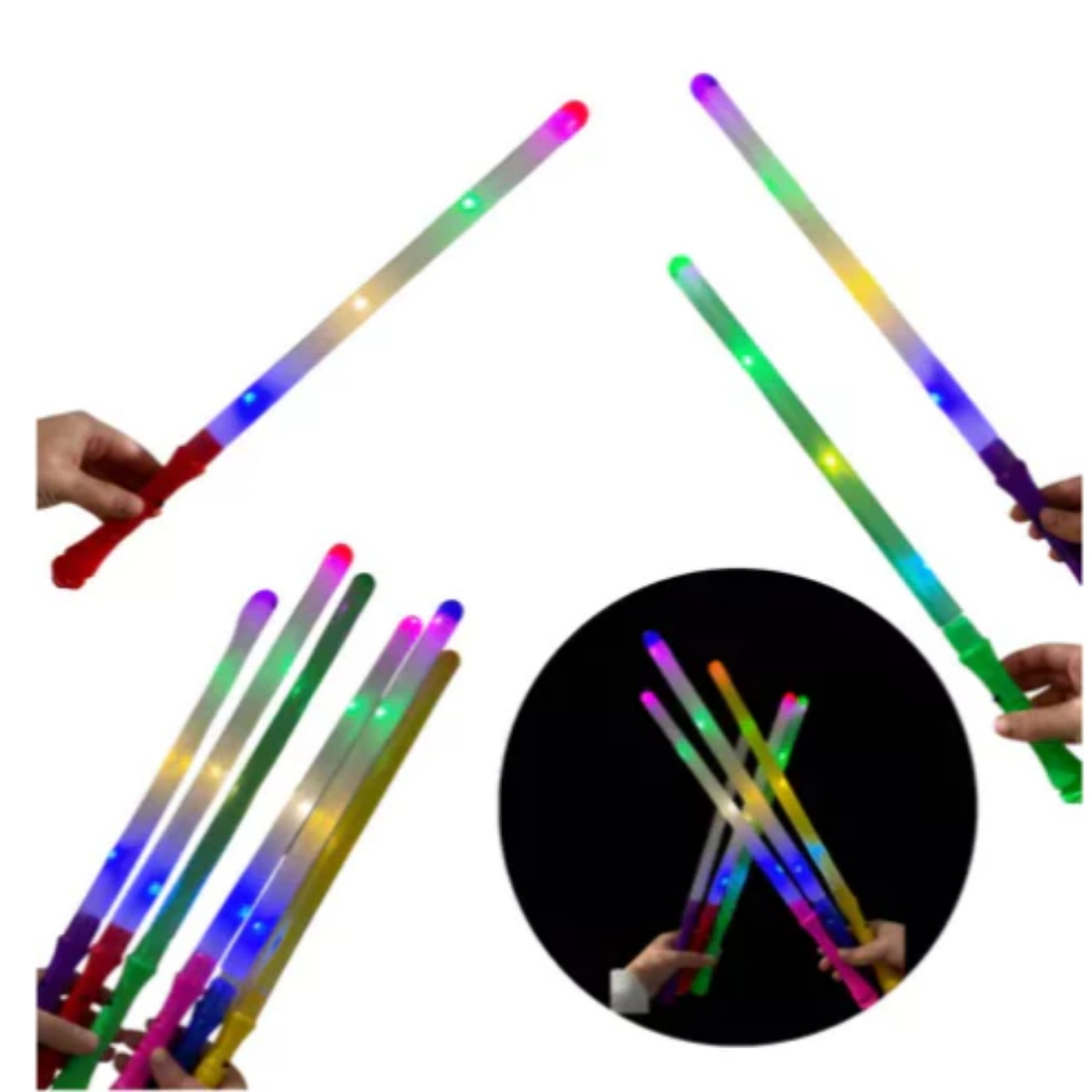 Bastão De Led 48cm Espuma Para Festa, Balada Neon, Casamento | Shopee ...