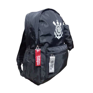 MOCHILA DO CORINTHIANS COM ESTOJO PRETO