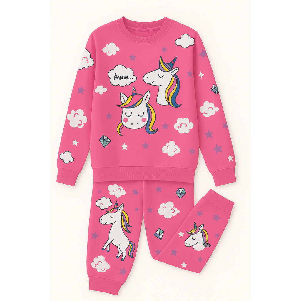Pijama Infantil Flanelado Para Inverno Estampado Confortável em Oferta na Shopee