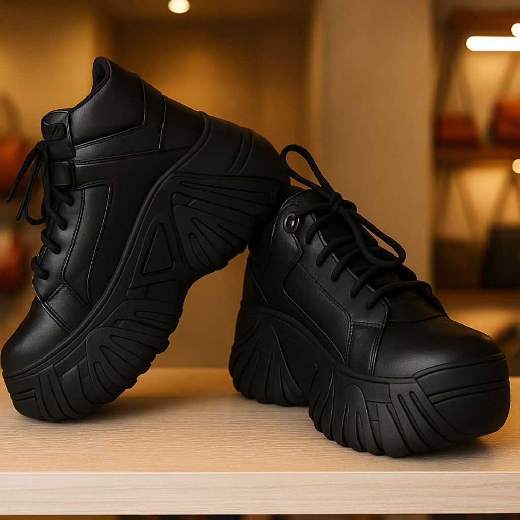 Tênis Plataforma Feminino Chunky Sneaker Altura 7cm Super Leve