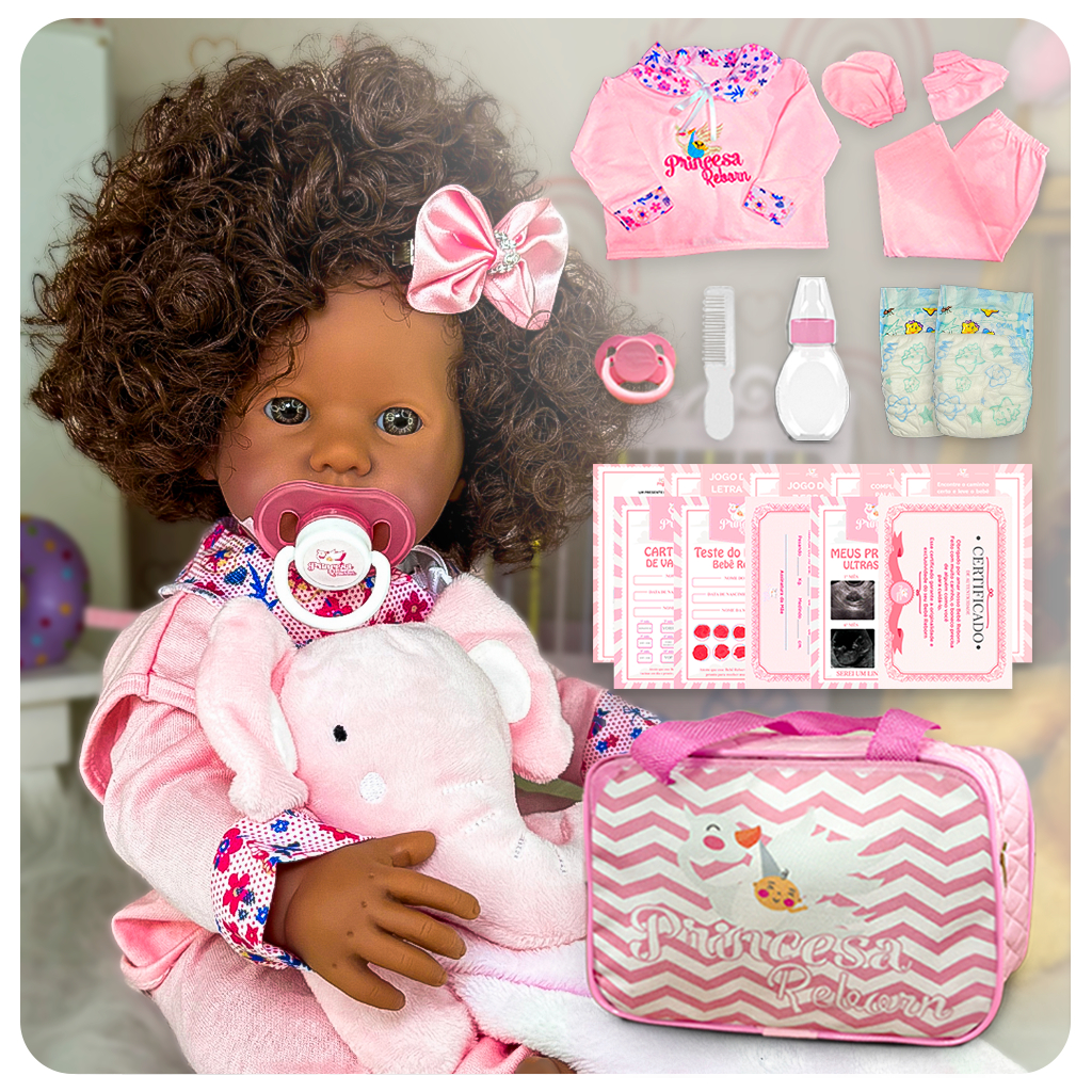 Boneca Reborn de Simulação Bebê Adormecido Mini Bola Fofa - Boneca Articulada Brinquedos de Bebê Realistas Boneca de Pel