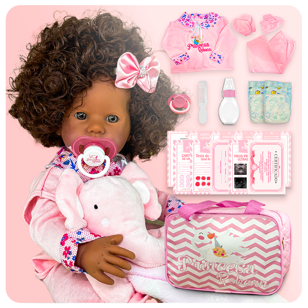 Boneca Bebê Reborn Sophia Corpo de Silicone Macio