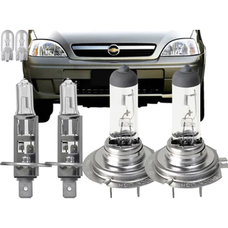 Lâmpadas Corsa 2002 2003 2004 2005 2006 2007 2008 2009 2010 a 2014 Halógenas Farol Alto e Baixo
