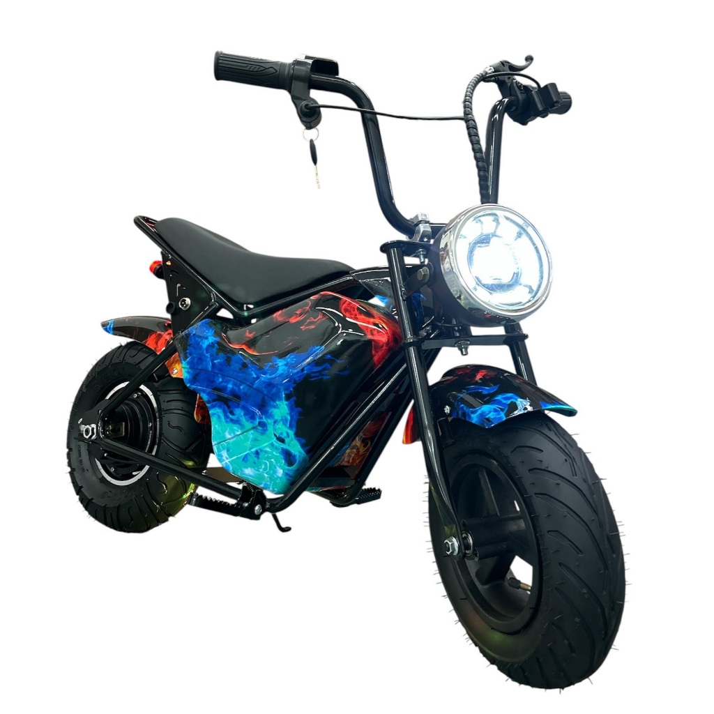 Mini Moto Elétrica Infantil 6,5 250w 60kg 21km/h Com Led