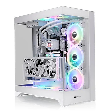 GABINETE TT CTE E550 TG WHITE MID TOWER 3 TEMPERED GLASS