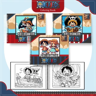 Livro de colorir - ONE PIECE (DGA) - Caderno de Desenho Pintura Coloring Book em Oferta na Shopee