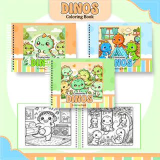Livro de Colorir - DINO - Caderno de Desenho Pintura Coloring Book em Oferta na Shopee