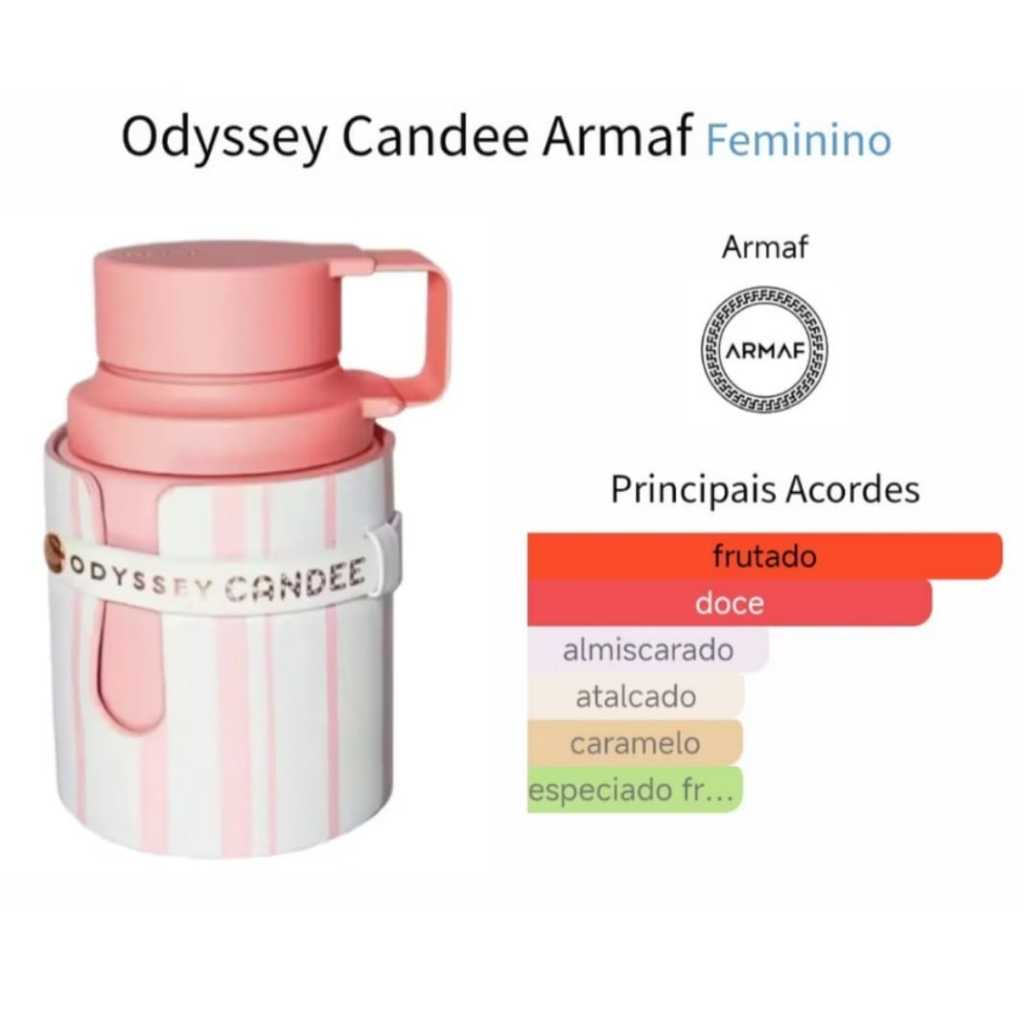 Perfume Árabe Armaf Odyssey Candee EAU 100ML Feminino | Shopee Brasil