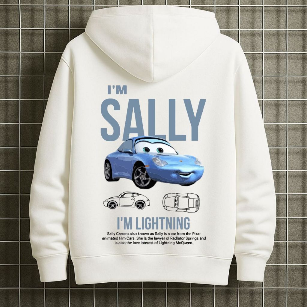 Moletom Carros Sally e Relâmpago Mcqueen Blusa de Frio Moletom Casaco ...
