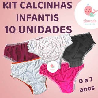 Calcinha de Algodão Infantil em Oferta Shopee 2025