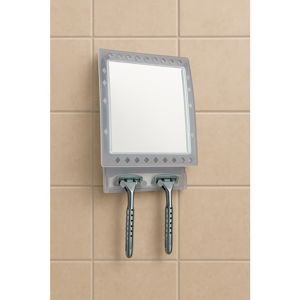 Espelho Não Embaça Para Barbear No Chuveiro Box