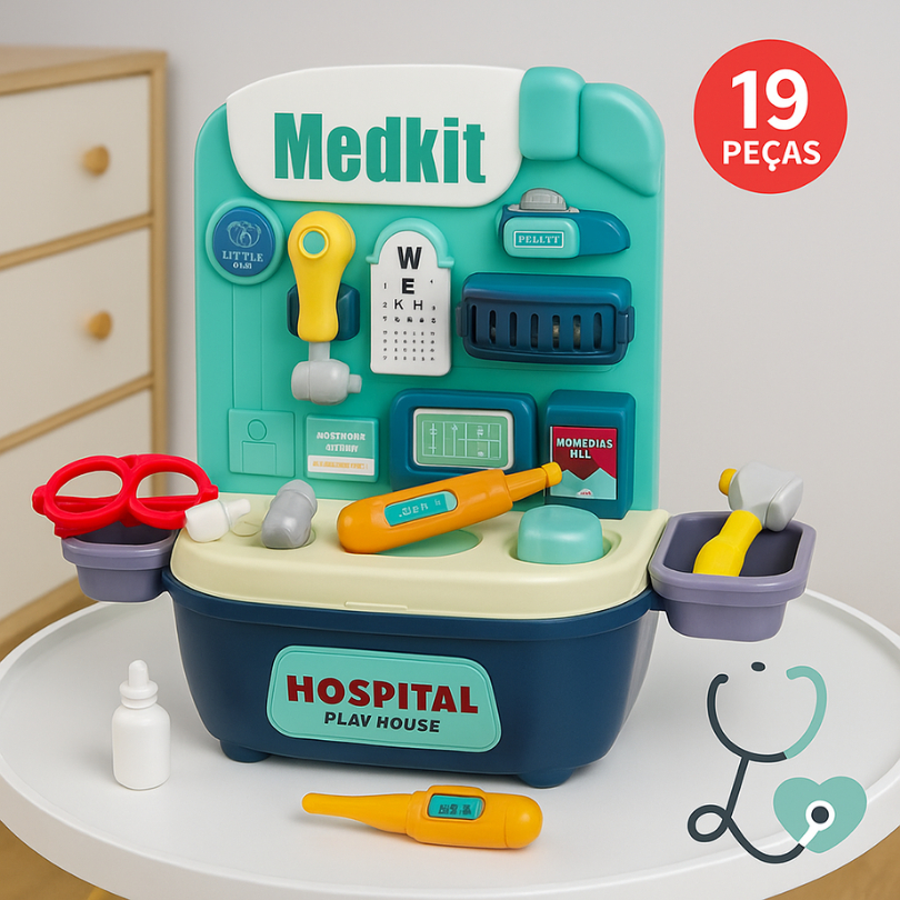 Brinquedo Infantil Maleta de Médico Com Acessórios | Shopee Brasil