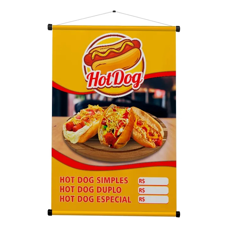 Banner Faixa I Hot Dog I Cachorro Quente I Preço Editável I