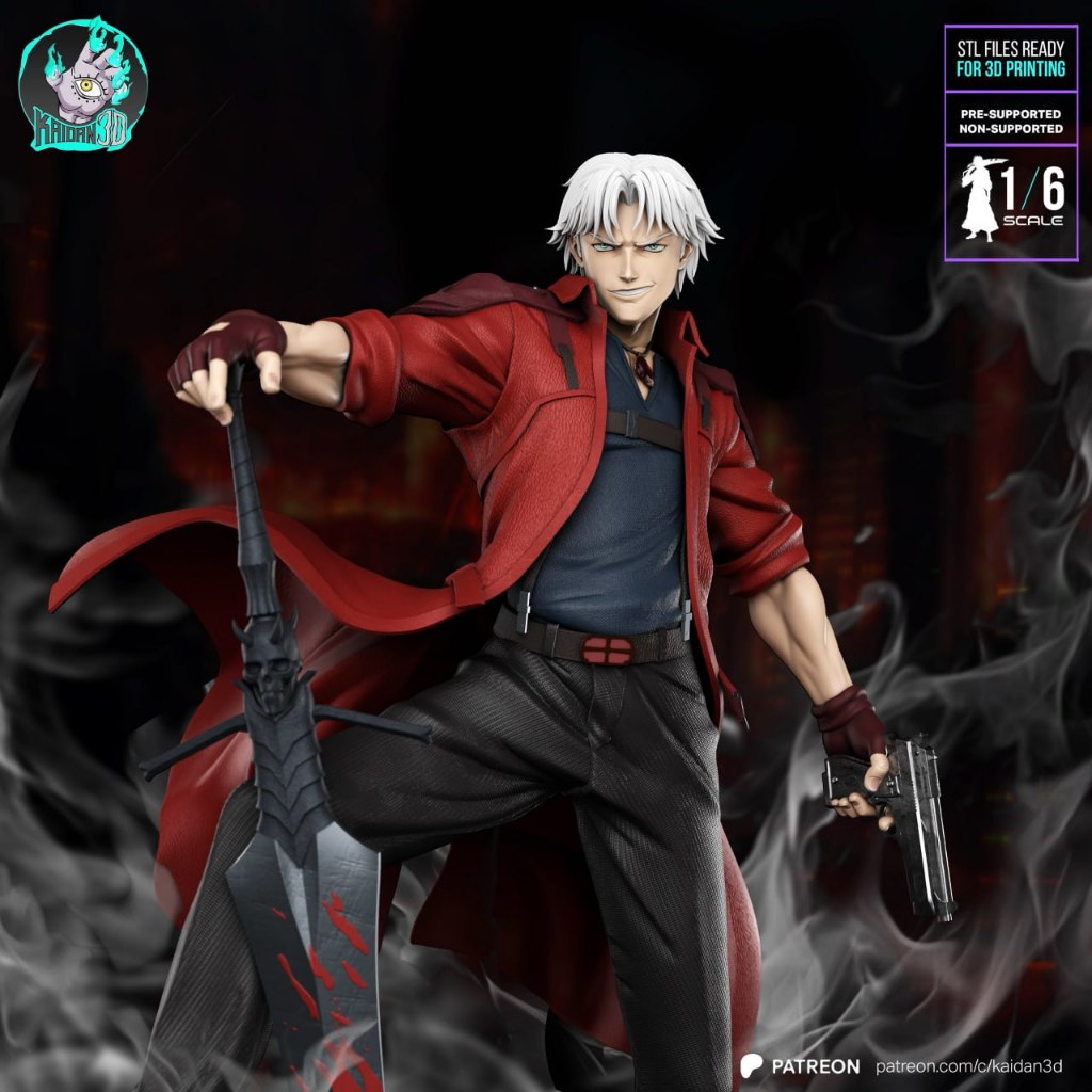 Dante DMC Devil may cry V2 Action figure 2modelos 15 a 30cm