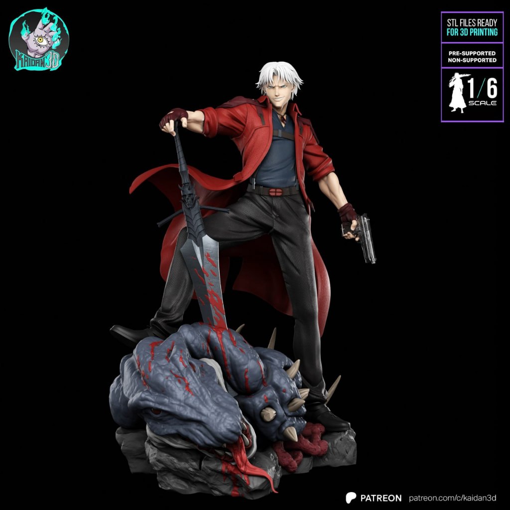 Dante DMC Devil may cry V2 Action figure 2modelos 15 a 30cm