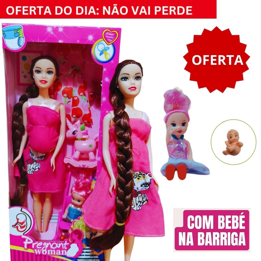 Boneca Barbie Traje De BaÃ±o Barbie Rosa Confira Boneca Articulada