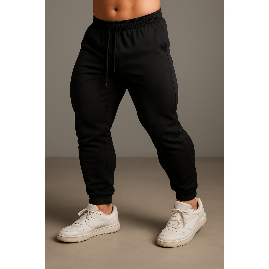Calça Academia Jogger Com Elastano Dry Fit Esportiva Masculina De Tactel Atacado