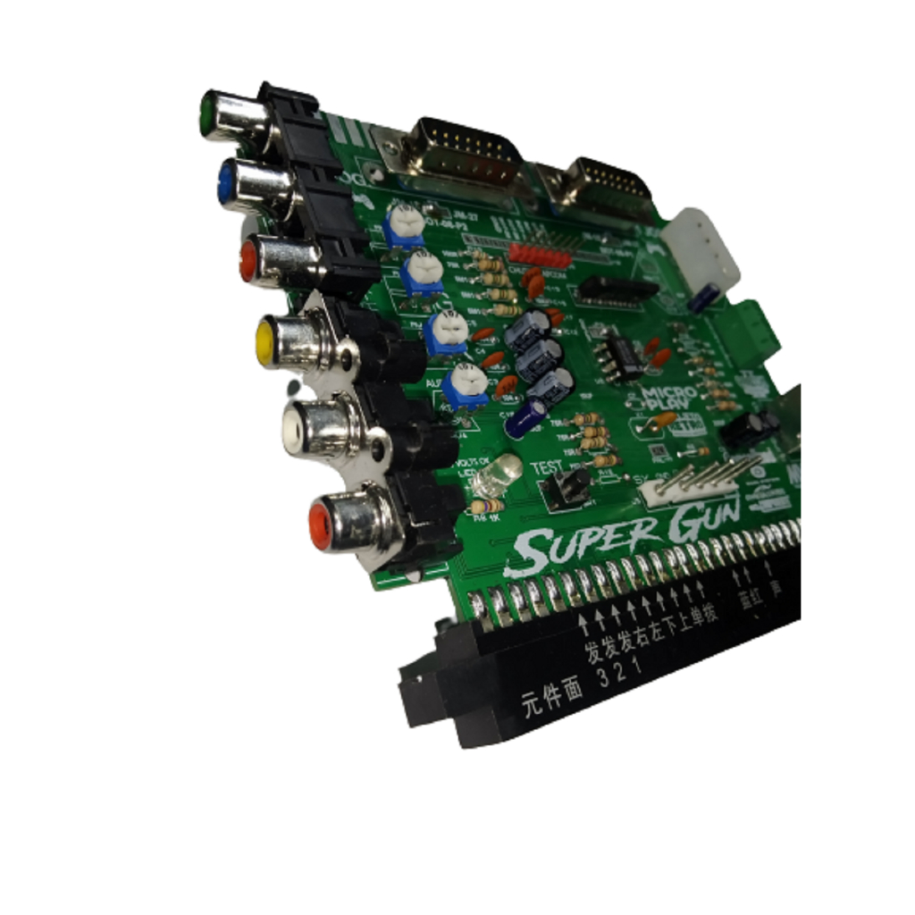 Super Gun Neo Geo Capcom - Conversor Video RGB Arcade Fliper Para TV 3 Opções Saídas de Video - Av/componentes/svideo.