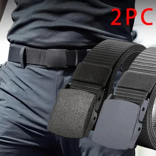 Cinto tatico militar Masculino Largo em Nylon Com Fivela em Unissex Engate Rápido Resistente
