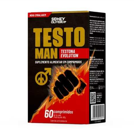 Testo Man Testona Evolution 60 comprimidos Sidney Oliveira