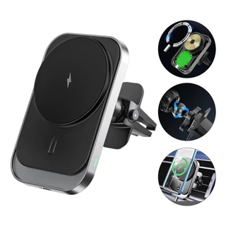 EZRA Suporte Veicular Para Celular Com Carregamento Sem Fio Para Carro 360°