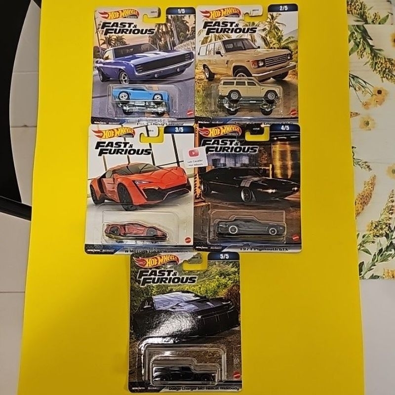 Set Completo Hot Wheels Premium Fast and Furious Velozes e Furiosos ...