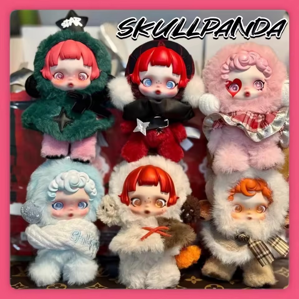 Chaveiro Pelúcia Skullpanda Winter Symphony Series Box Surpresa