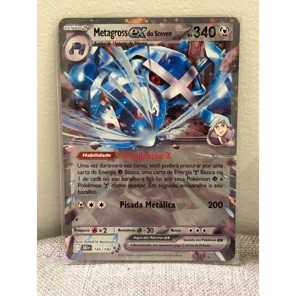 Carta Rara Pokémon Metagross EX Rocket NM Original Copag | Shopee