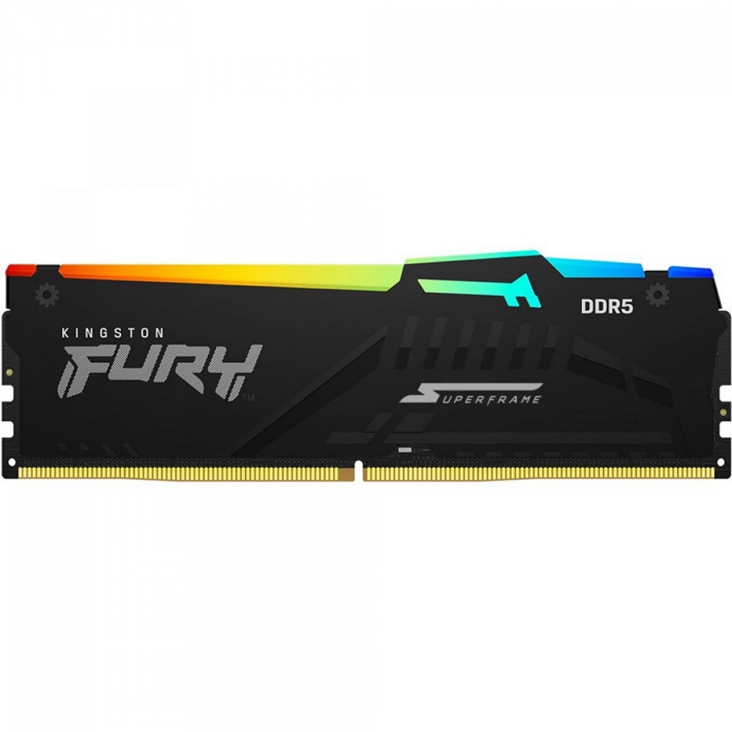 [USADO] Memória DDR5 Kingston Fury SuperFrame, RGB, 16GB, 5600Mhz, Black, KF556C36BBEA-16CLLB