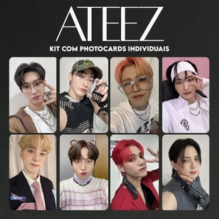 ATEEZ | Kit com Photocards Fanmade K-pop (Seonghwa Hongjoong Mingi Jongho Wooyoung Yeosang Yunho)