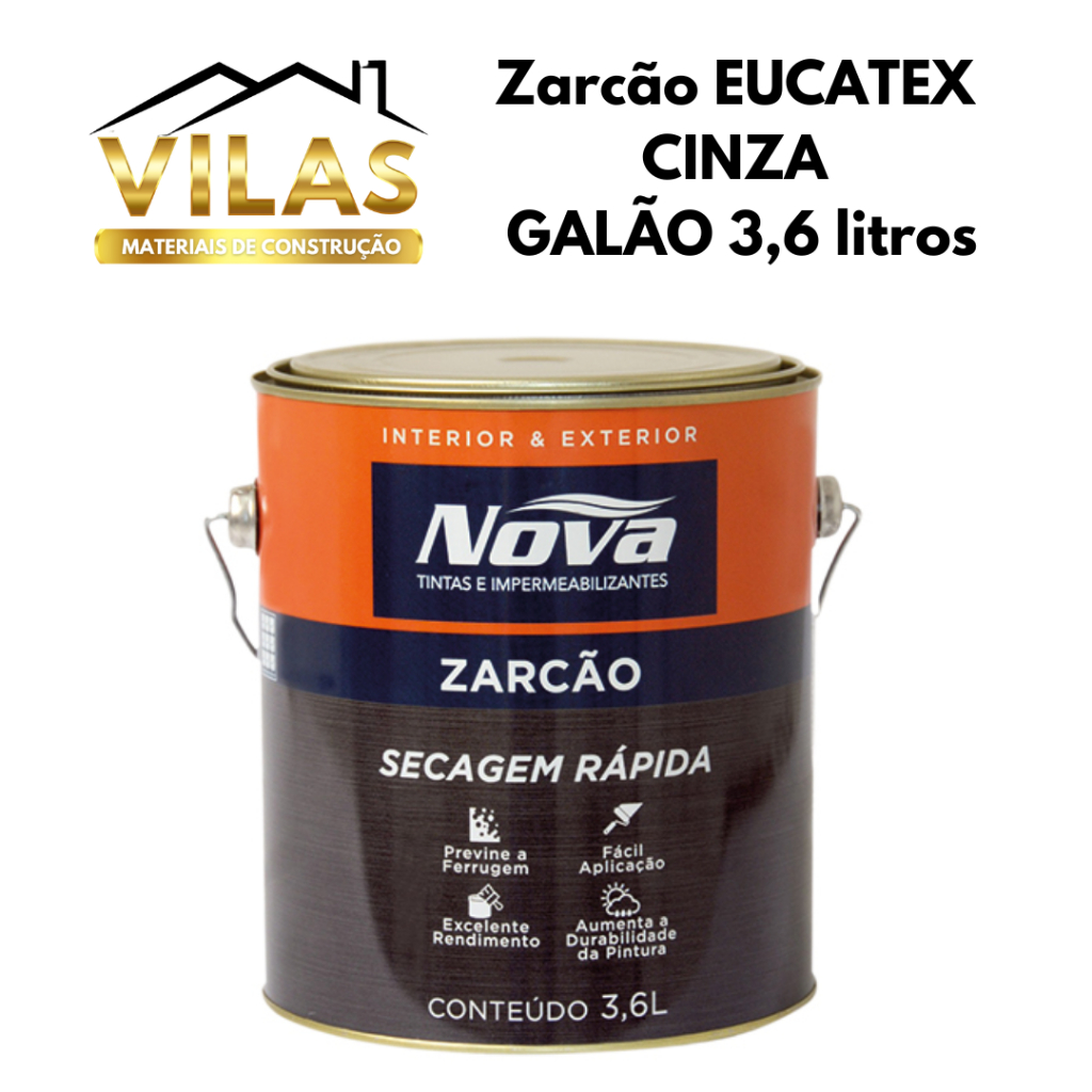 Zarcão tinta para ferro aço galvanizados anti corrosivo anti ferrugem ...