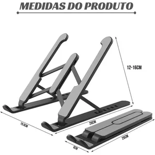 Suporte Notebook Tablet Base Regulável Ergonômico Premium Home Office