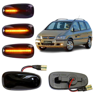 Par Pisca Lateral Led Chevrolet Zafira Seta Lanterna Paralama