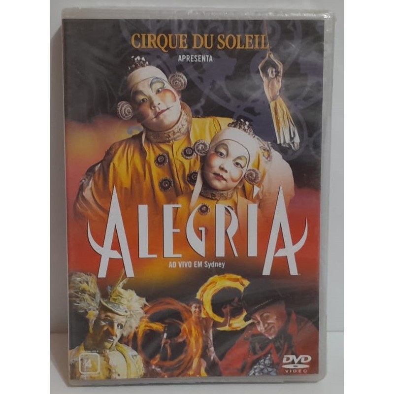 DVD Lacrado do Musical Cirque Du Soleil - Alegria - Sony - 1994
