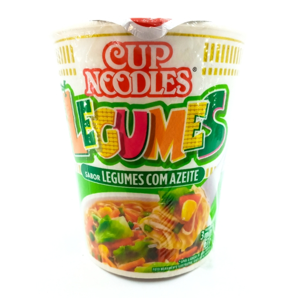 6 Macarrão Instantâneo Cup Noodles Sabor Legumes com Azeite