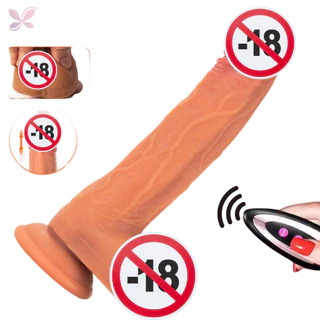 Vibrador Penis Realístico Vai Vem Aquece Imita Pele 22 Cm