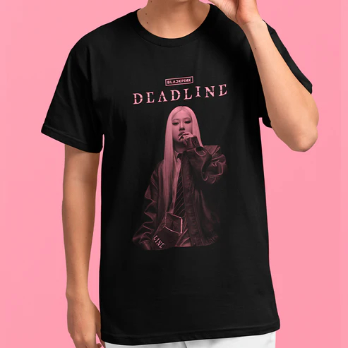Camisa Premium Blackpink Deadline Rosé Blusa Unissex Camiseta 100