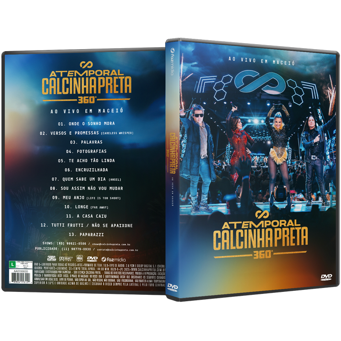DVD Calcinha Preta - Atemporal 360 - Ao Vivo Em Maceió (2025