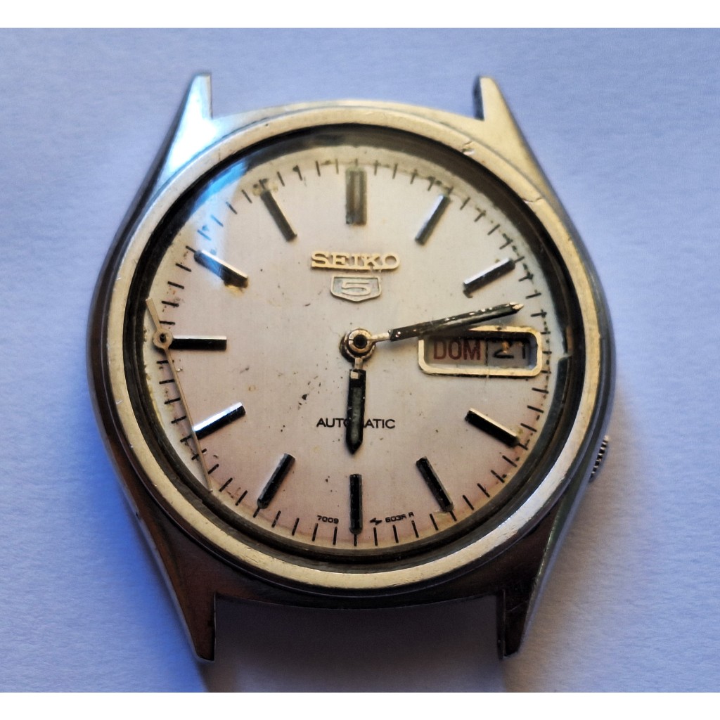 AN2446= COM DEFEITO ANTIGO RELOGIO SEIKO VER DETALHES EM DESCRIÇAO