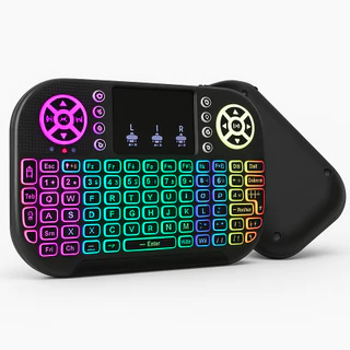 Mini Teclado Wireless Bluetooth Rgb Touchpad Sem Fio 7 Cores
