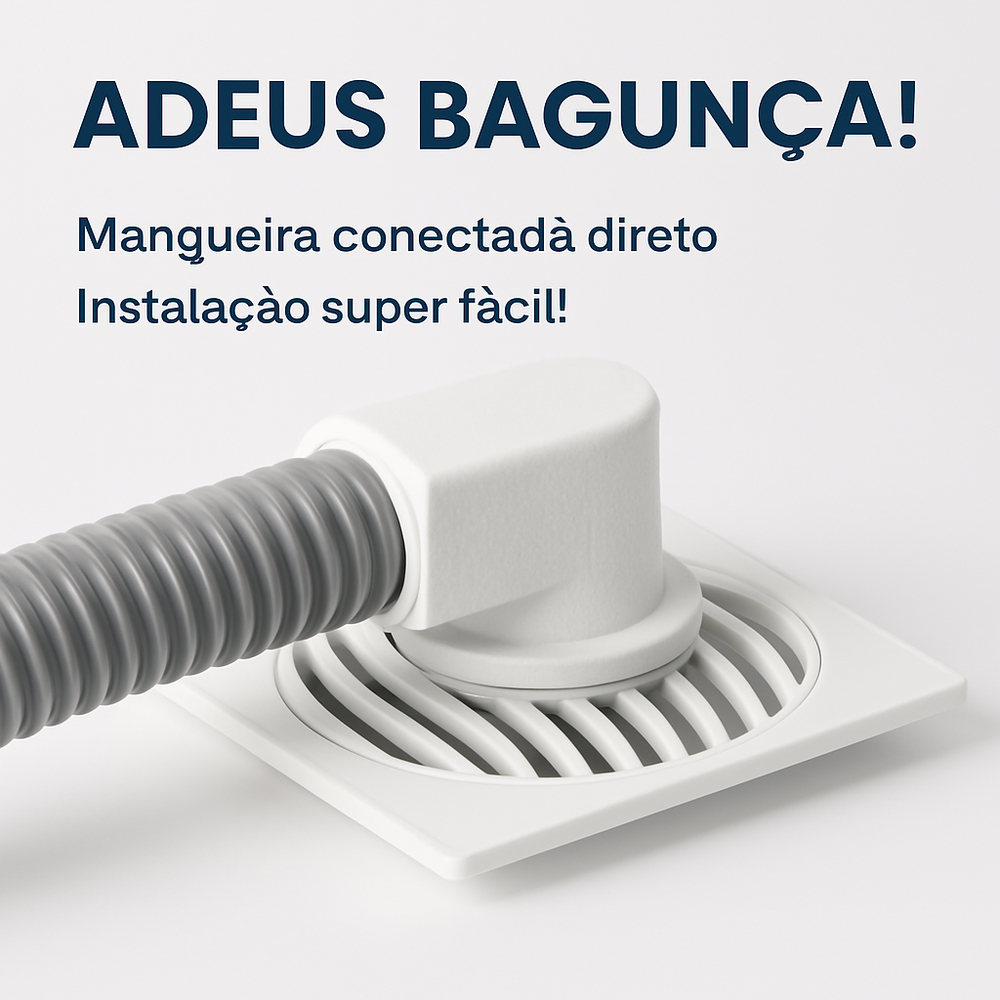 Conector Adaptador de Mangueira ao Ralo - Máquina de Lavar Roupas e Máquina de Lavar Louças