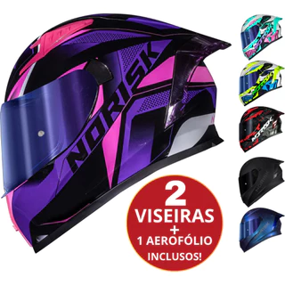 CAPACETE NORISK FLOW PULSE ROBOT DAYTONA MONOCOLOR
