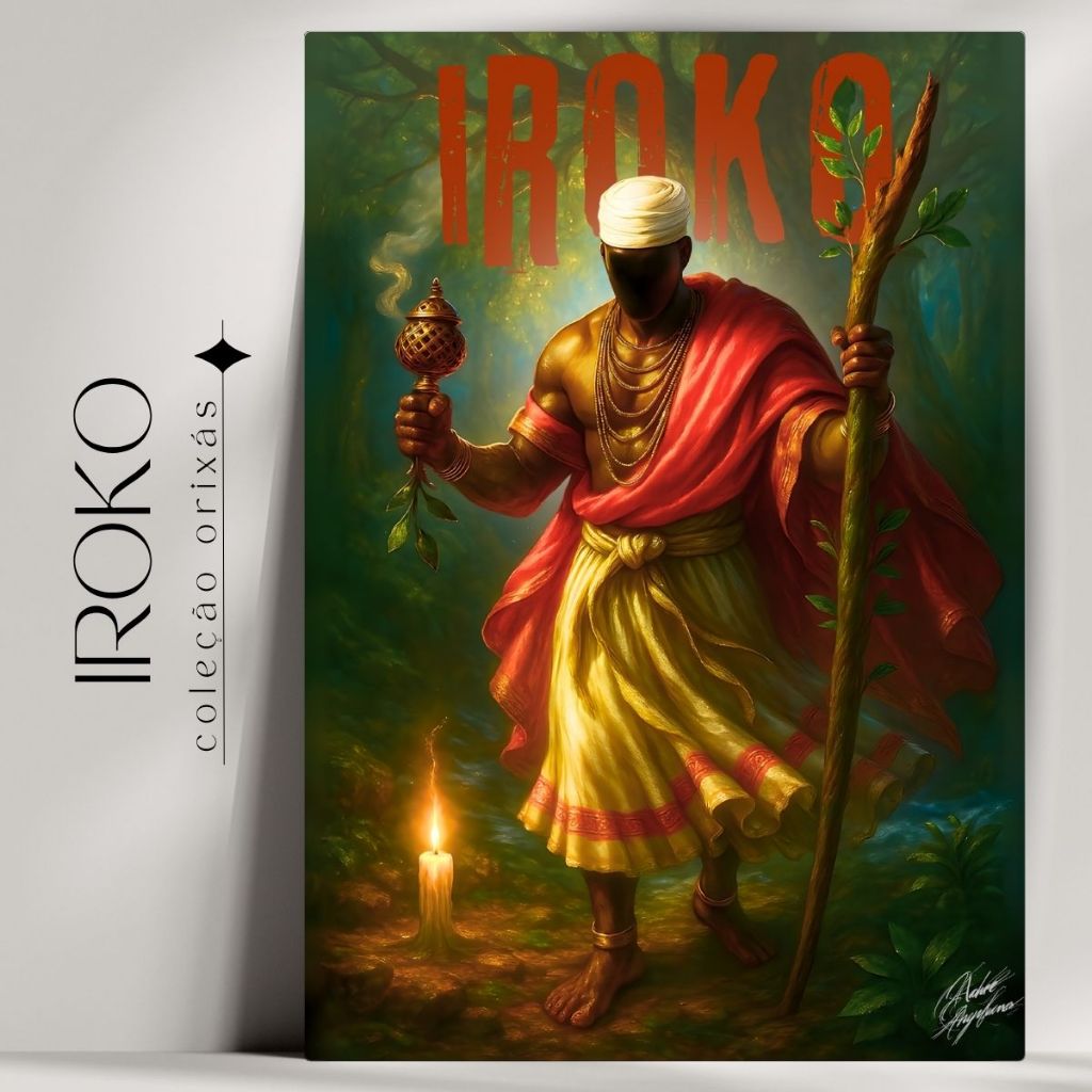 Quadro Decorativo Orixá Iroko - Umbanda e Candomblé - Tradicional - Já ...