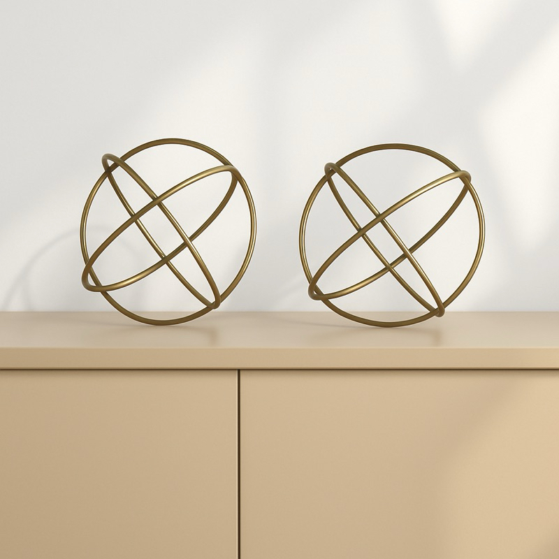 Dupla de esferas para decoração de casa e festas