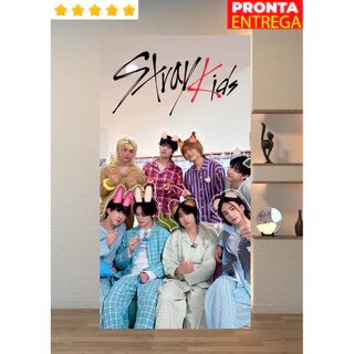 Toalha de Banho Kpop Stray Kids STAY Praia Piscina Felpa Estampada