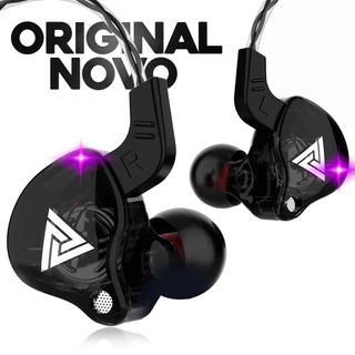 QKZ AK6 fone de ouvido com fio e microfone cobre driver fone de ouvido esportivo hifi baixo estéreo no ouvido em Oferta na Shopee