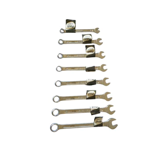 kit chave combinada com 8 peças: 6mm,7mm,8mm,9mm,10mm,11mm,12mm,13mm.