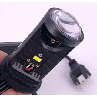 Par Lâmpada De Led H4 Mini Projetor Canhão 6000k 20000lm
