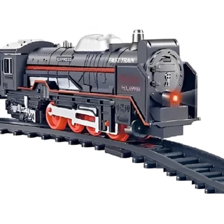 Locomotiva Com Dois Vagões Trenzinho Com Luz e Som CBS0033 - Castela